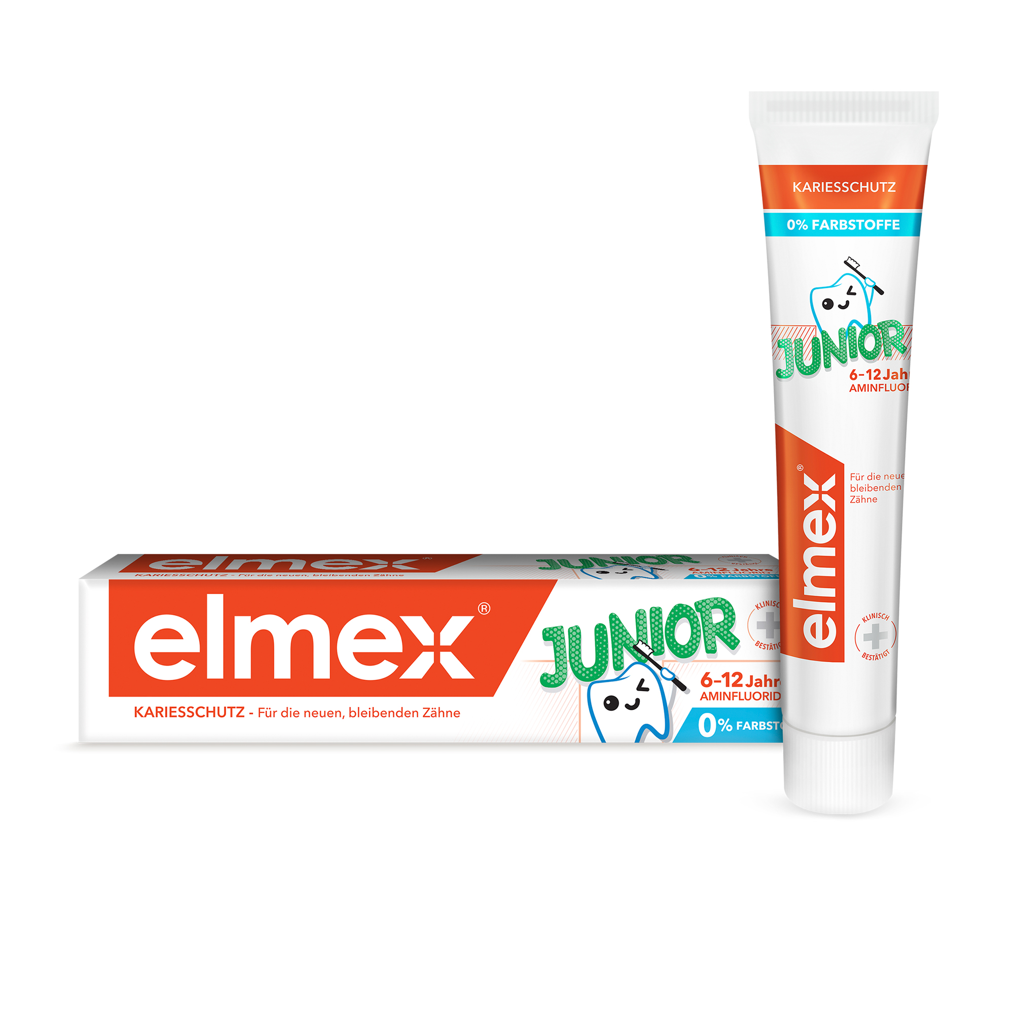 Дитяча зубна паста Elmex Junior Toothpaste, від 6 до 12 років, від карієсу, 75 мл